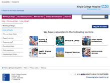 Tablet Screenshot of jobs.kingsch.nhs.uk